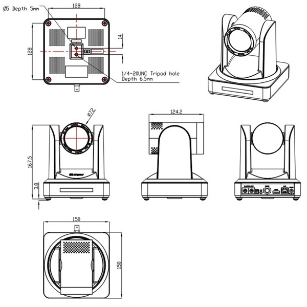PTZ ������ Minrray UV510A-5-ST