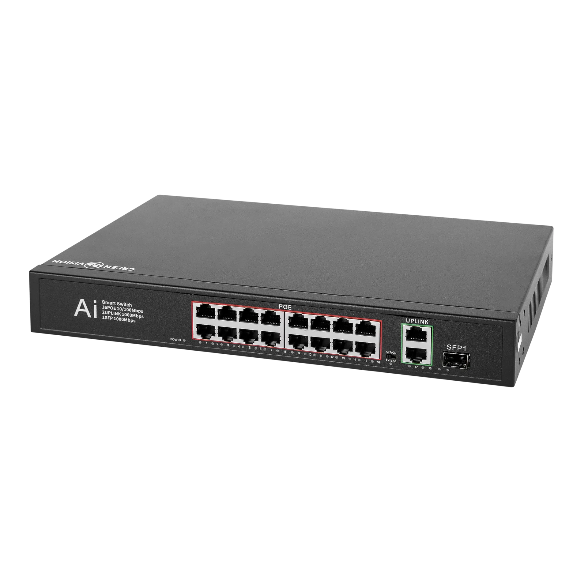 ��������� ��������� POE GV-010-D-16+2 PG+1 SFP