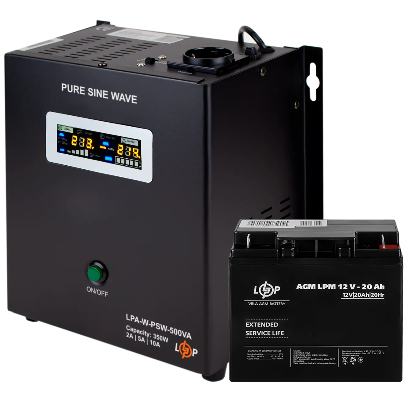 �������� ���������� �������� ��� ����� LP (LogicPower) ��� + AGM ������� (UPS A500 + ��� AGM 270W)