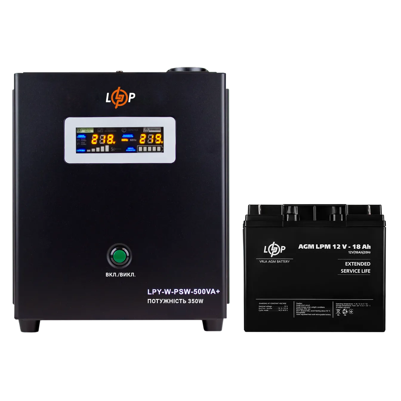 �������� ���������� �������� ��� ����� LP (LogicPower) ��� + AGM ������� (UPS A500 + ��� AGM 235W)