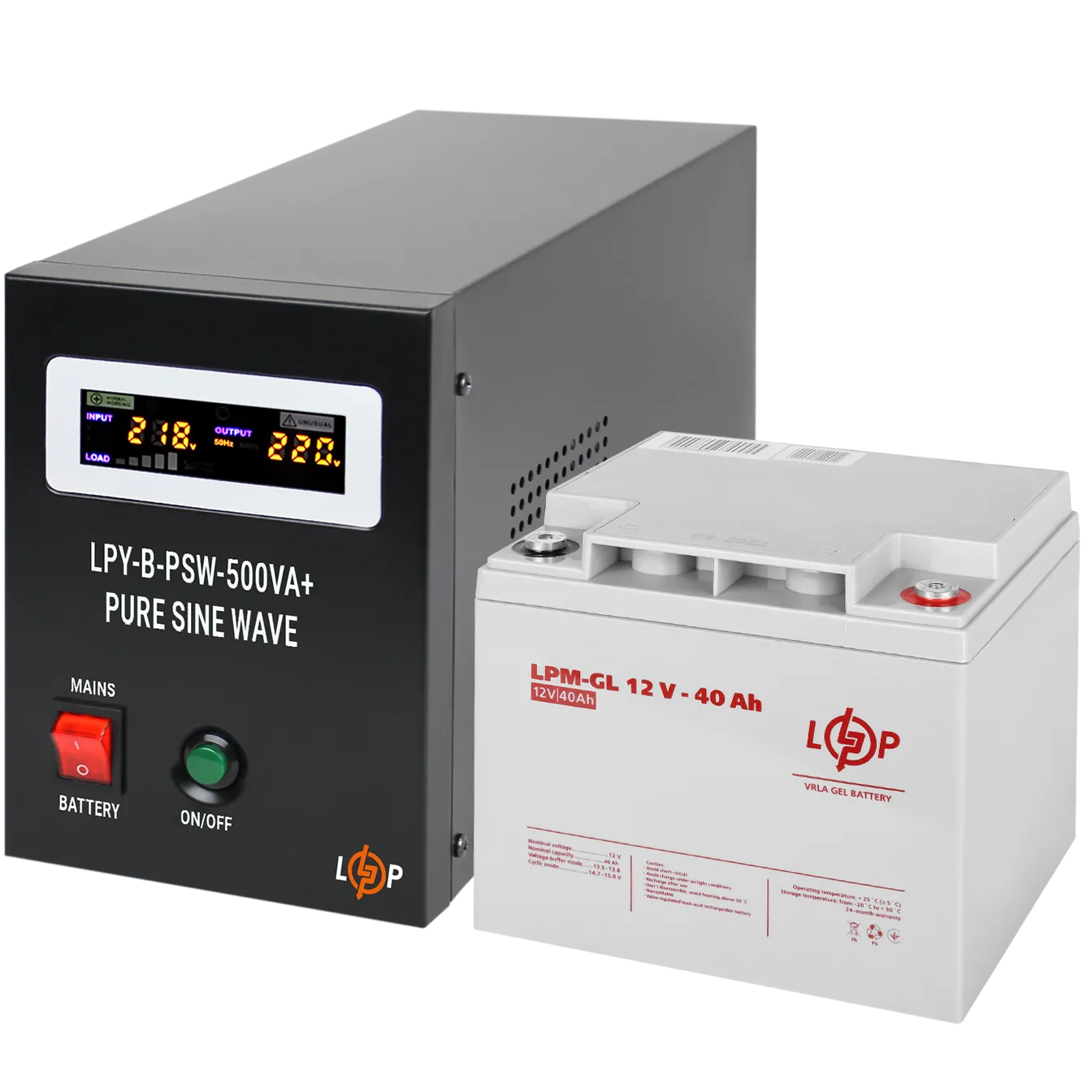 �������� ���������� �������� ��� ����� LP (LogicPower) ��� + ������ ������� (UPS B500 + ��� GL 520W)