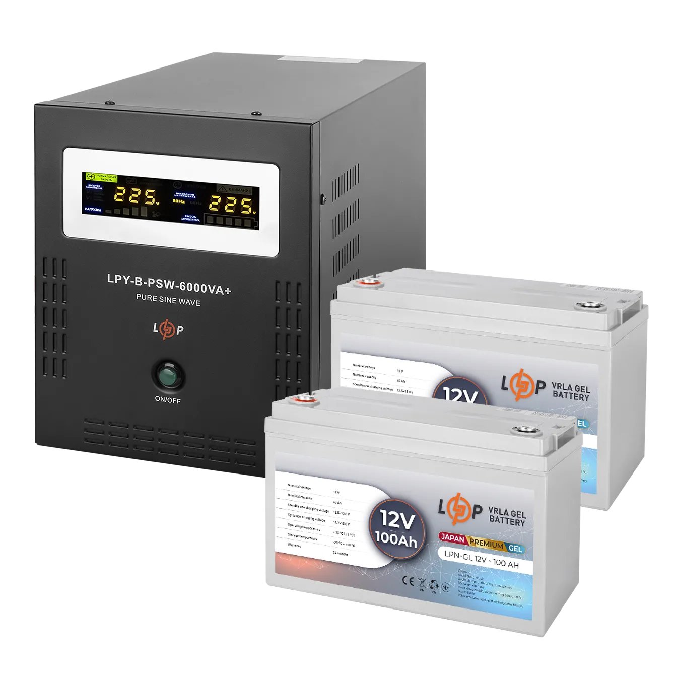 �������� ���������� �������� LP (LogicPower) ��� + ������ ������� (UPS B6000 + ��� GL 1200W)