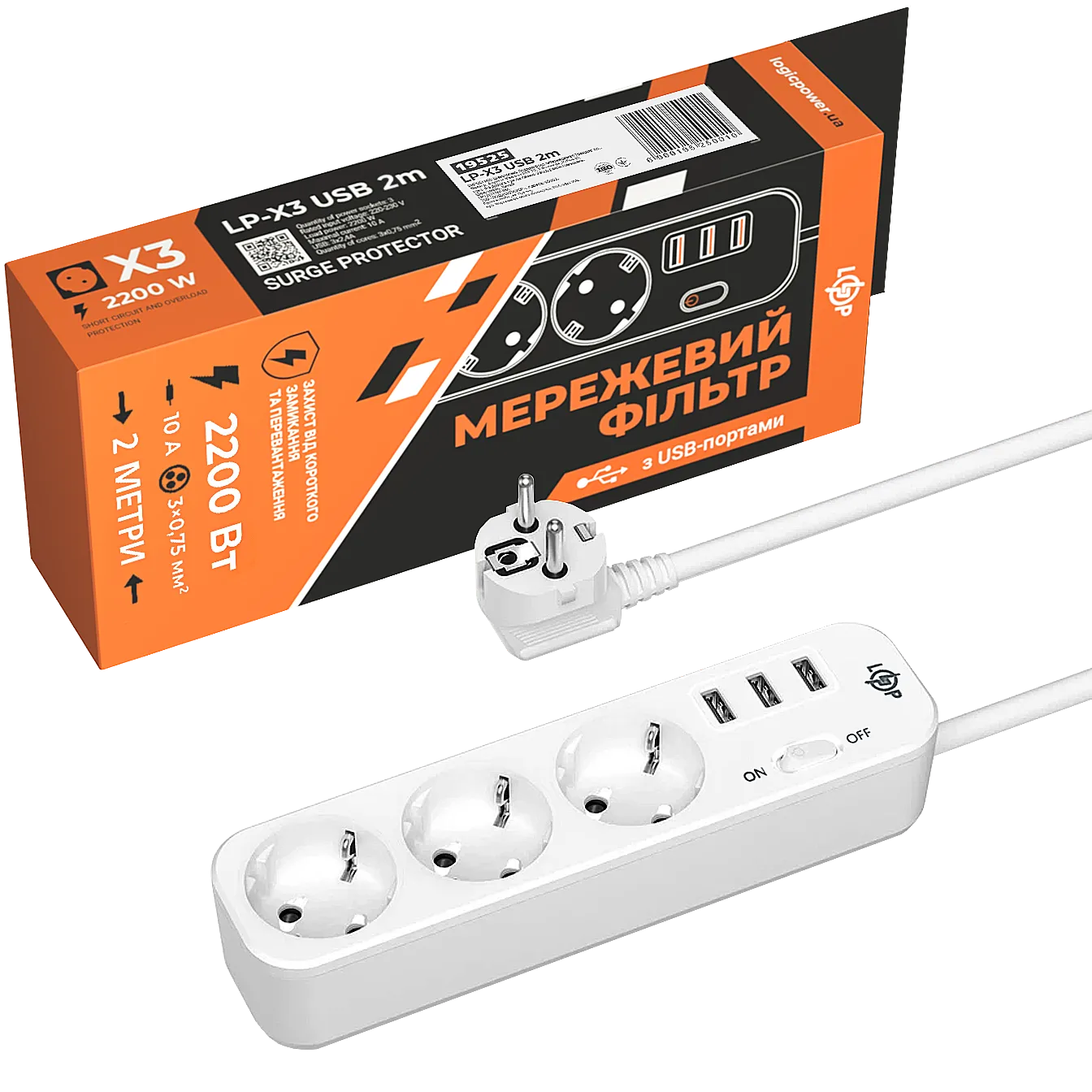 ��������� ������ PREMIUM LP-X3 USB 2 � White (2200 ��)