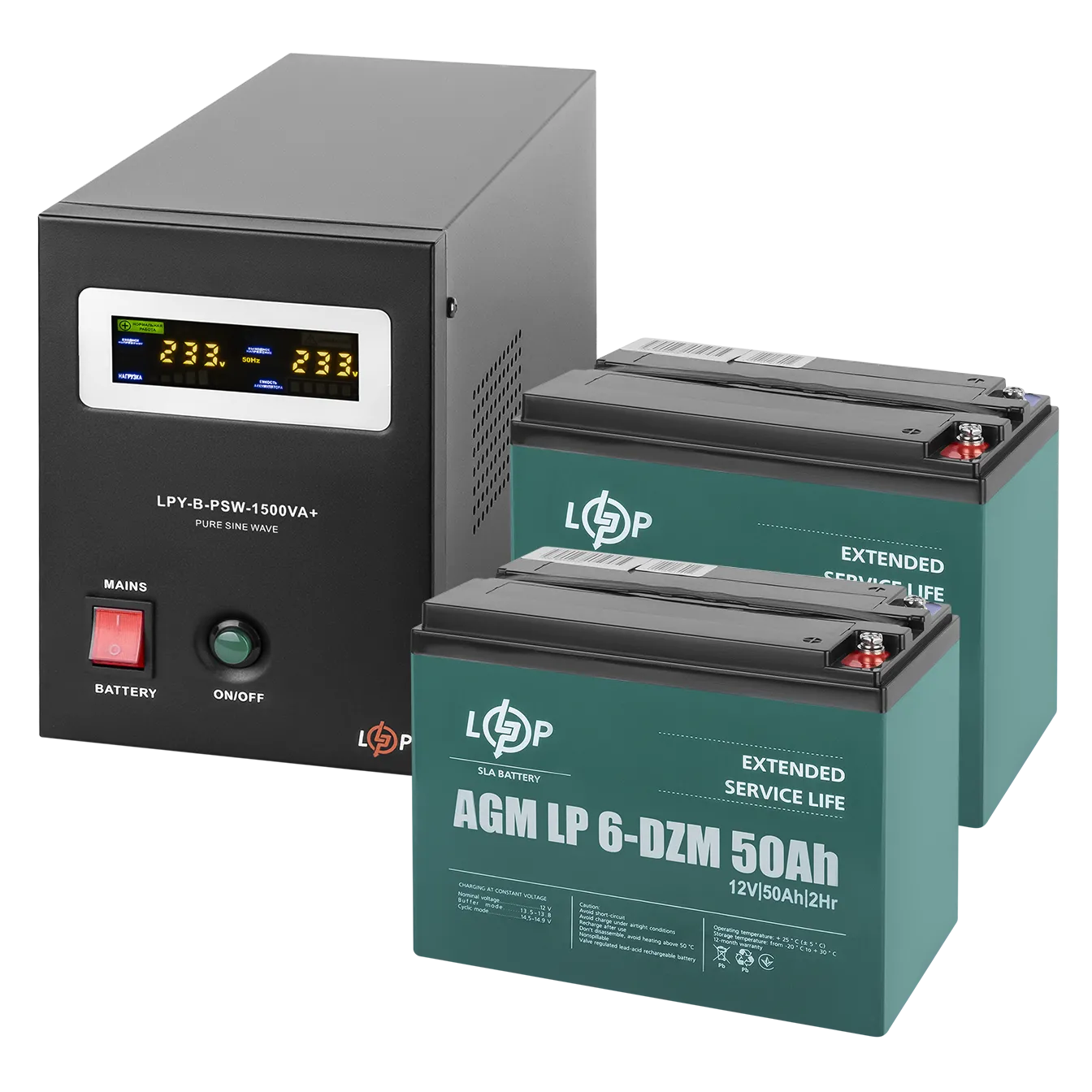 �������� ���������� �������� LP (LogicPower) ��� + DZM ������� (UPS B1500 + ��� DZM 1300W)