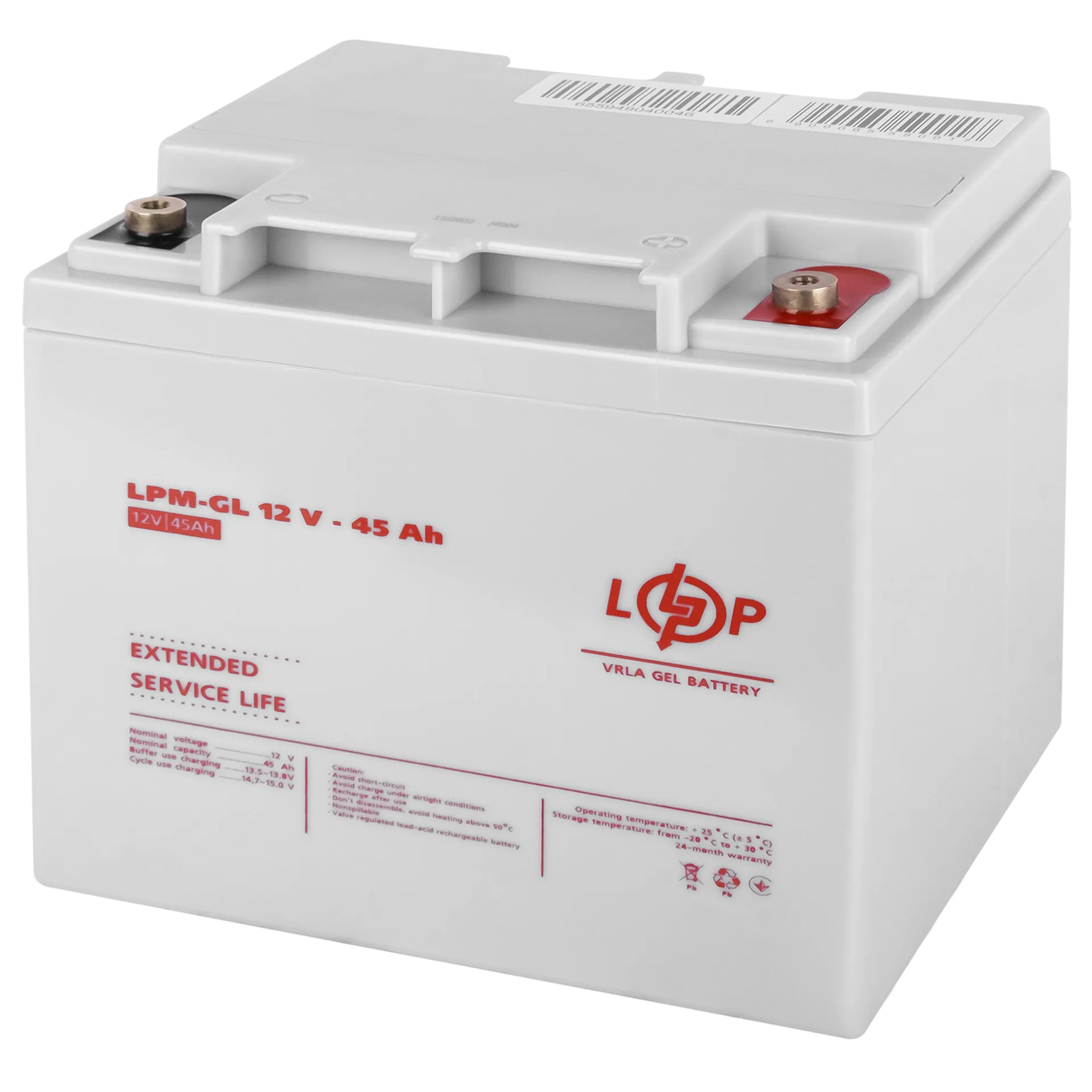 ���������� ������� LPM-GL 12V - 45 Ah