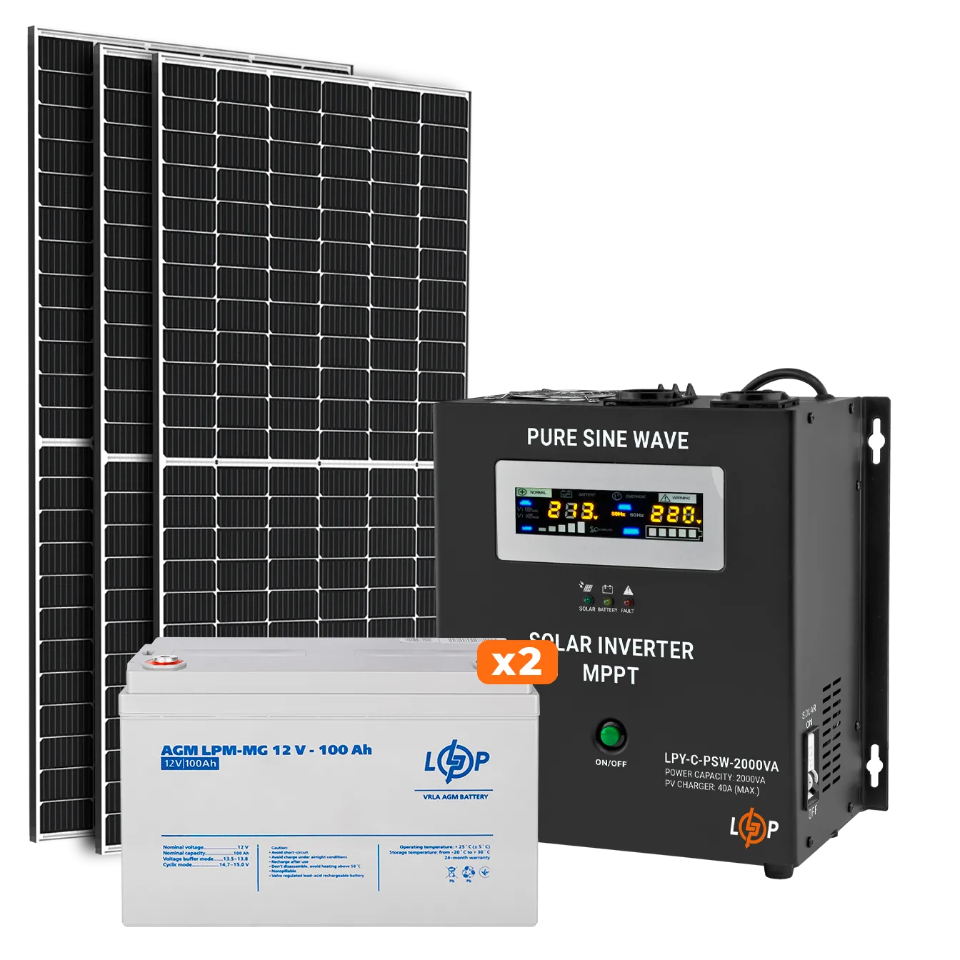 ������� �������������� (���) 1.5kW ��� 2.4kWh (����������) 100 Ah ��������