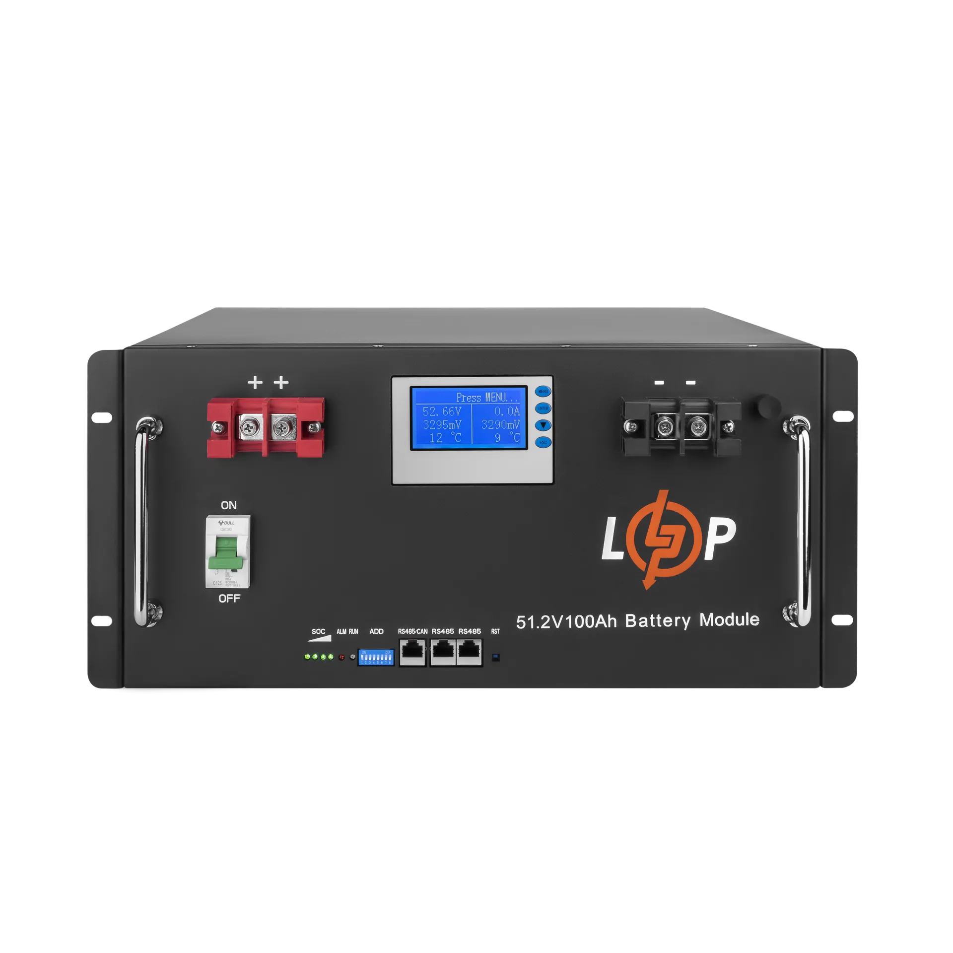 ���������� LP LiFePO4 48V (51,2V) - 100 Ah (5120Wh) (Smart BMS 100A) � LCD RM