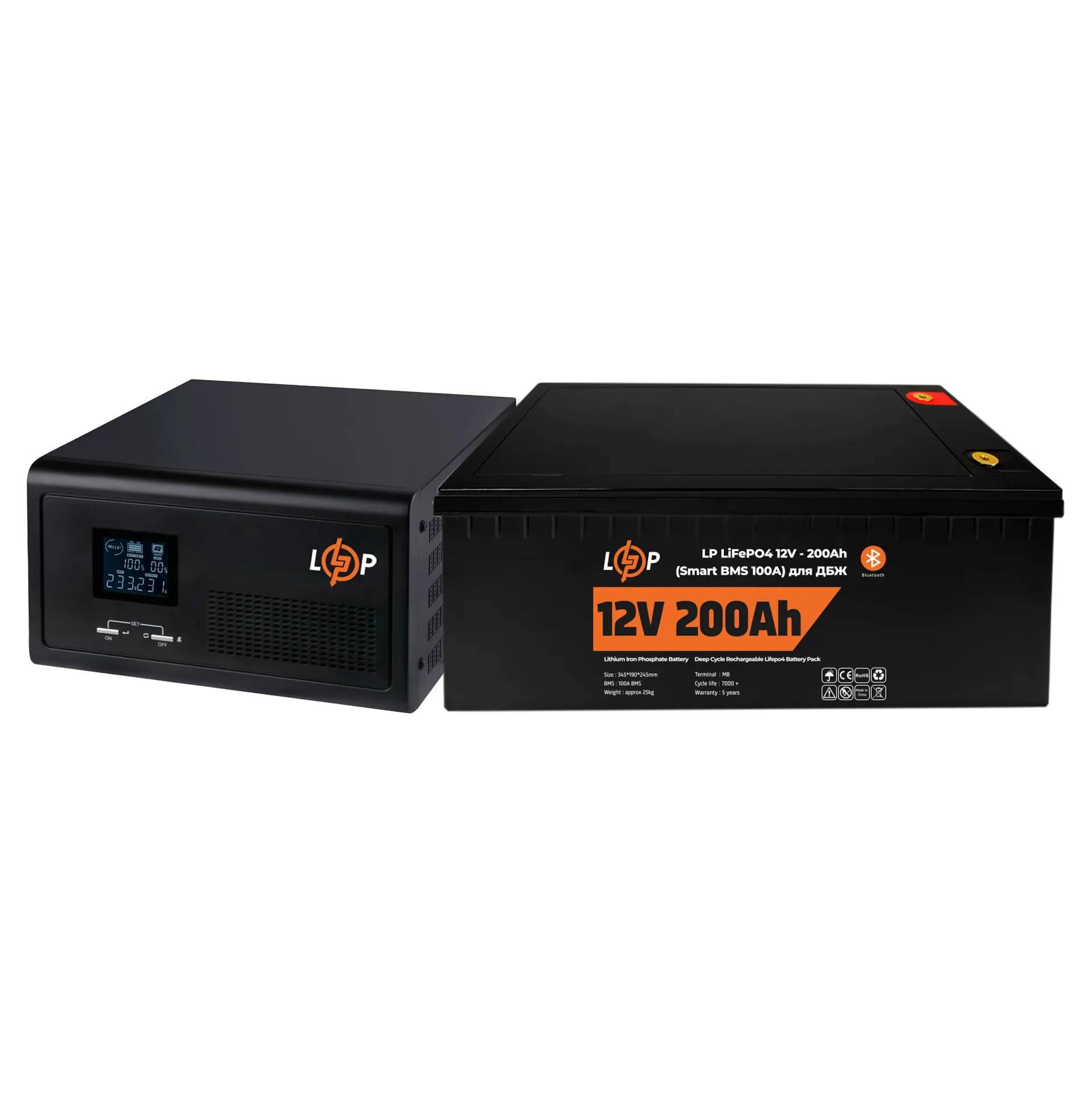 �������� ���������� �������� ��� ����� LP (LogicPower) ��� + ���� (LiFePO4) ������� (UPS 430VA + ��� LiFePO4 2560W)