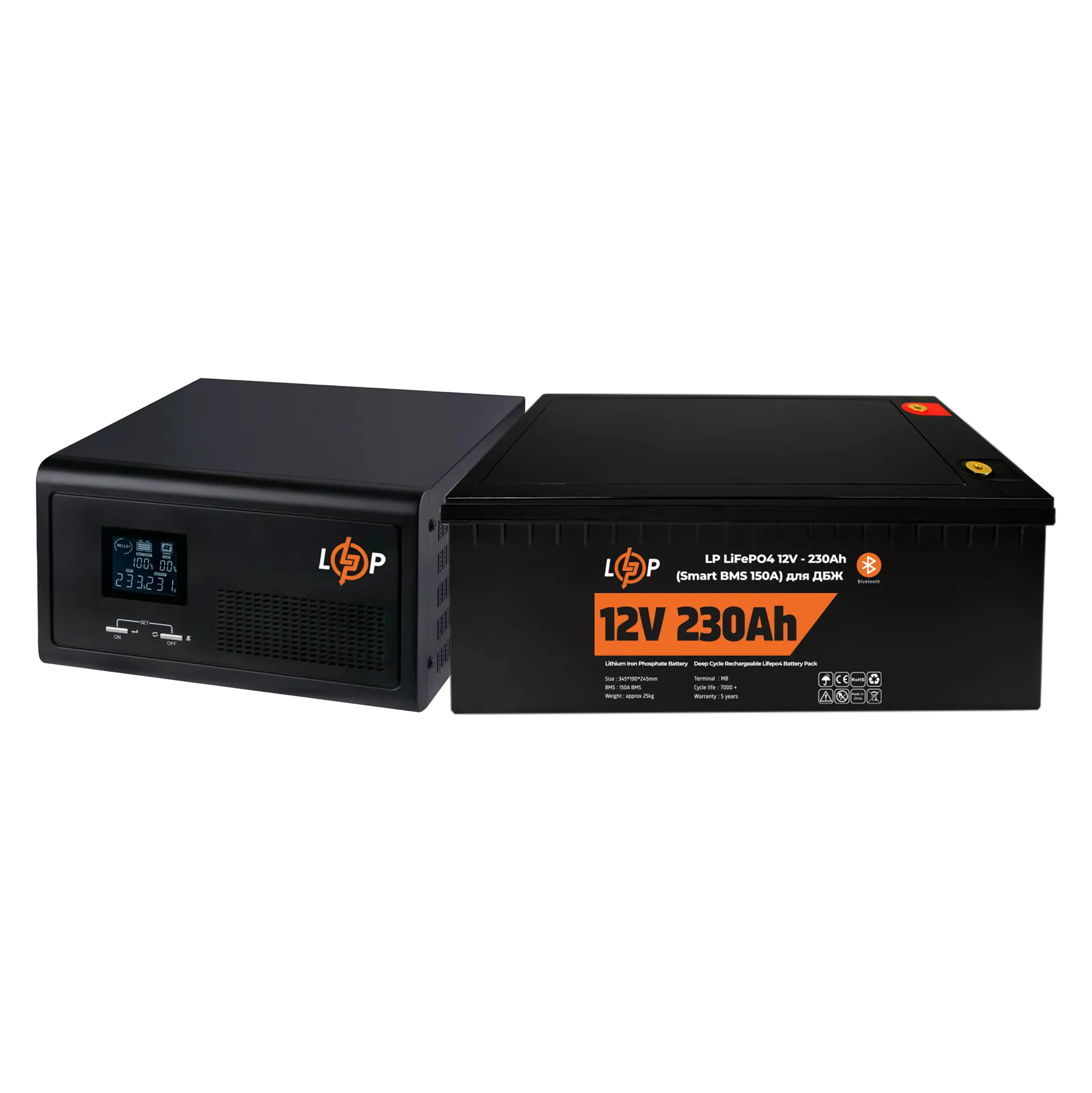 �������� ���������� �������� ��� ����� LP (LogicPower) ��� + ���� (LiFePO4) ������� (UPS 430VA + ��� LiFePO4 2944W)