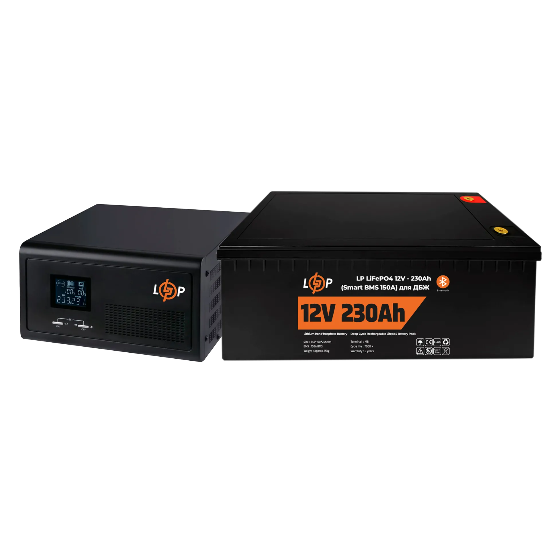 �������� ���������� �������� ��� ����� LP (LogicPower) ��� + ���� (LiFePO4) ������� (UPS 1000VA + ��� LiFePO4 2944W)