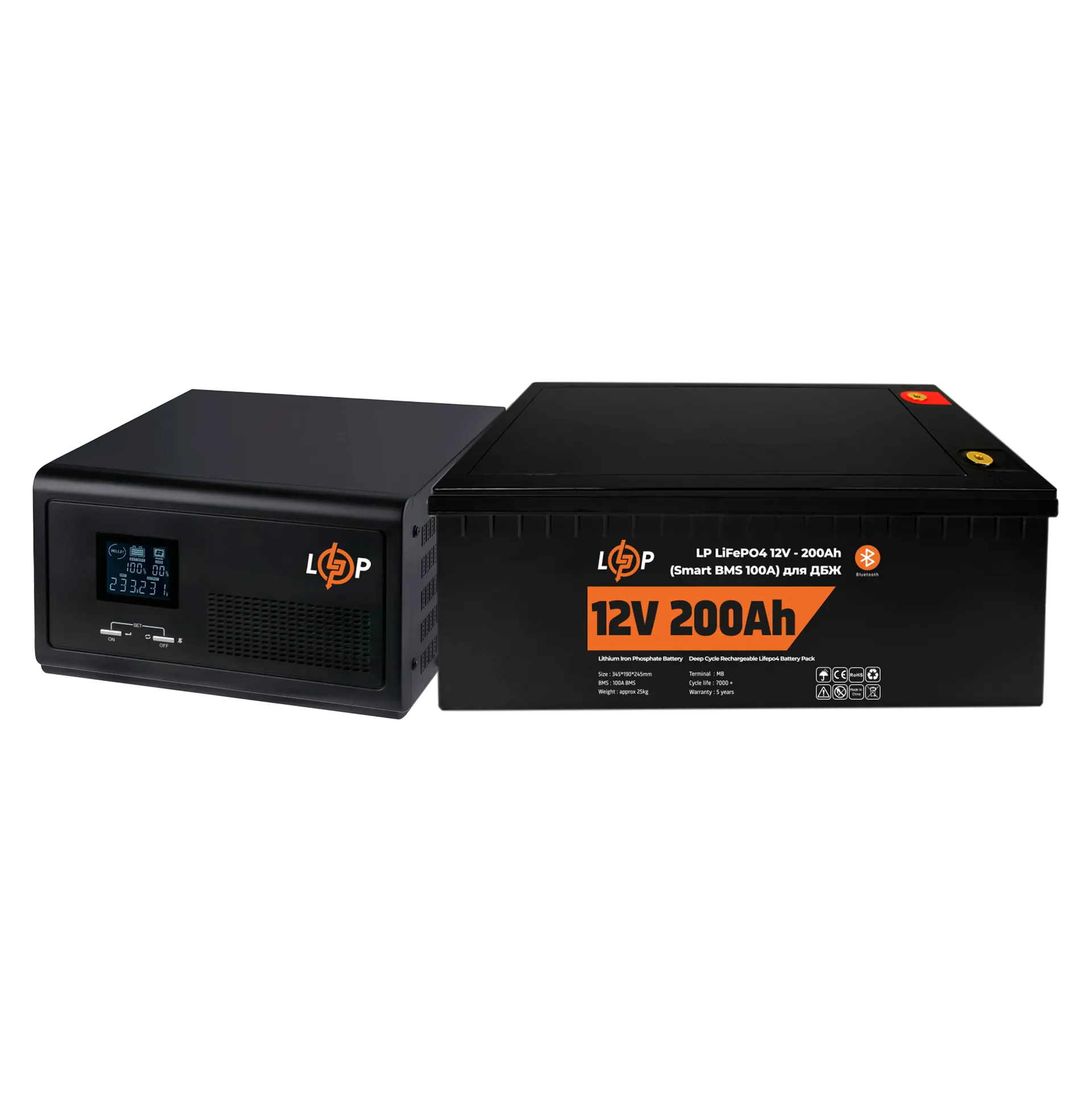 �������� ���������� �������� LP (LogicPower) ��� + ���� (LiFePO4) ������� (UPS 1500VA + ��� LiFePO4 2560W)