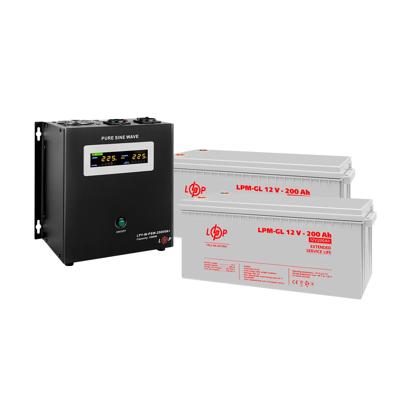 �������� ���������� �������� ��� + ������ ������� (UPS W2500VA + ��� GL 4800Wh)