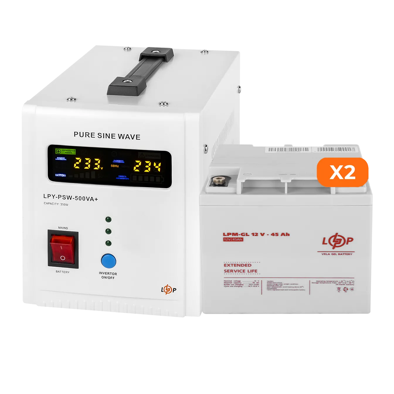 �������� ���������� �������� LogicPower 500 + ������ ������� 1080 ���� (UPS 500+ ��� GL 1080W)