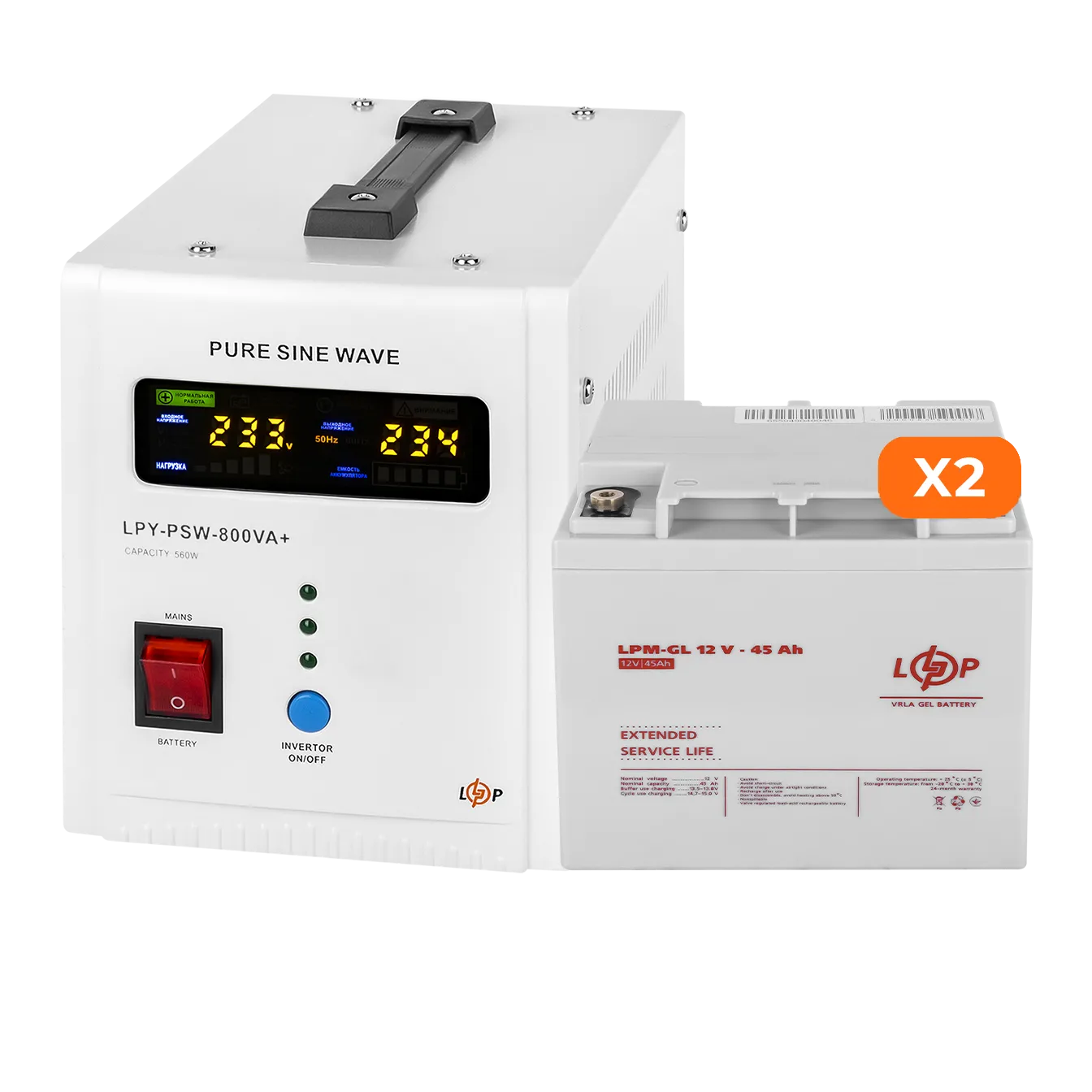 ��� LogicPower ��� LogicPower 800 + ������ ������� 1080 ���� (UPS 800+ ��� GL 1080W)