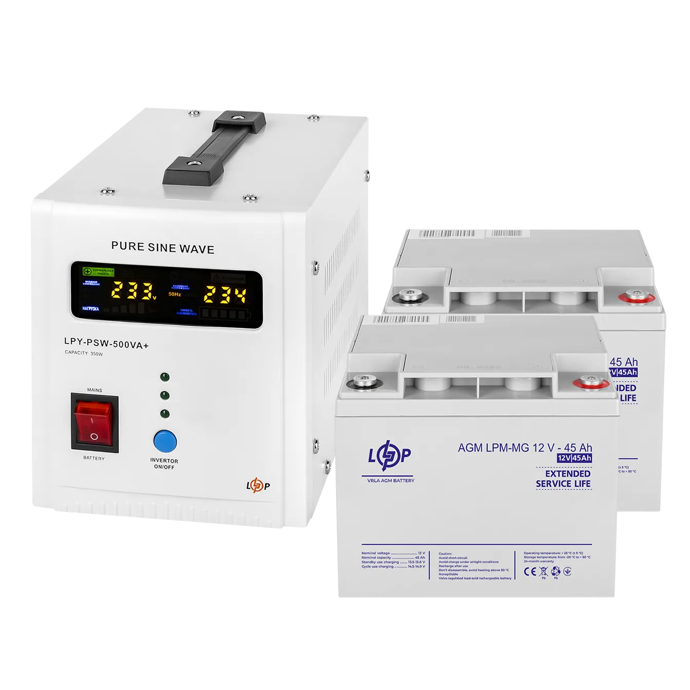 �������� ���������� �������� LogicPower 500 + ������������ ������� 1080 ���� (UPS 500+ ��� MG 1080W)