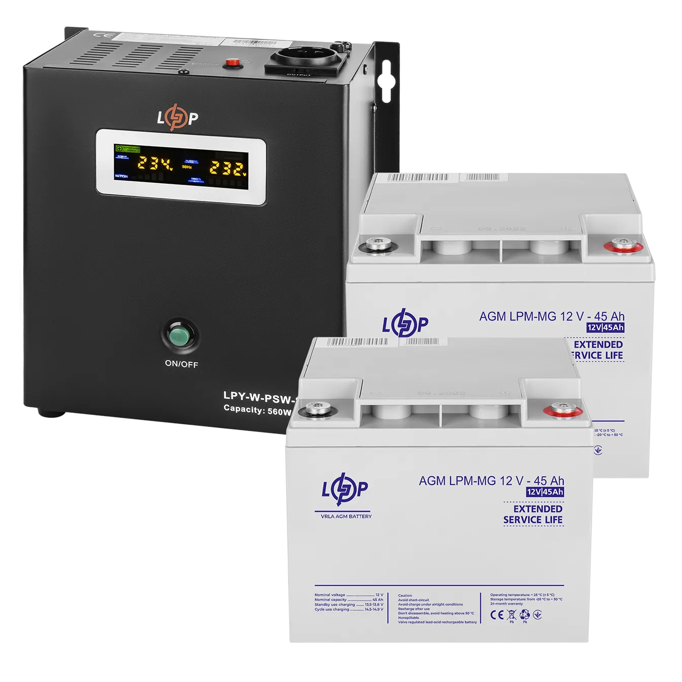 �������� ���������� �������� LogicPower W800 + ������������ ������� 1080 ���� (UPS W800+ ��� MG 1080W)