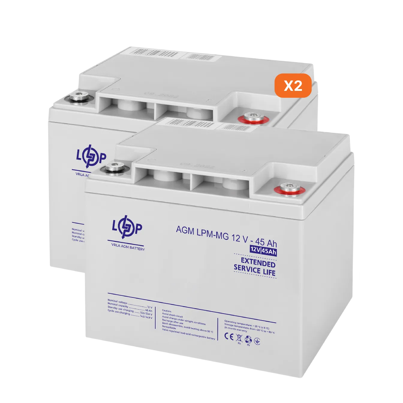 �������� � ���� ������������� ������������� ������� ��� ��� 12V 90Ah (45Ah + 45Ah) 1080Wh