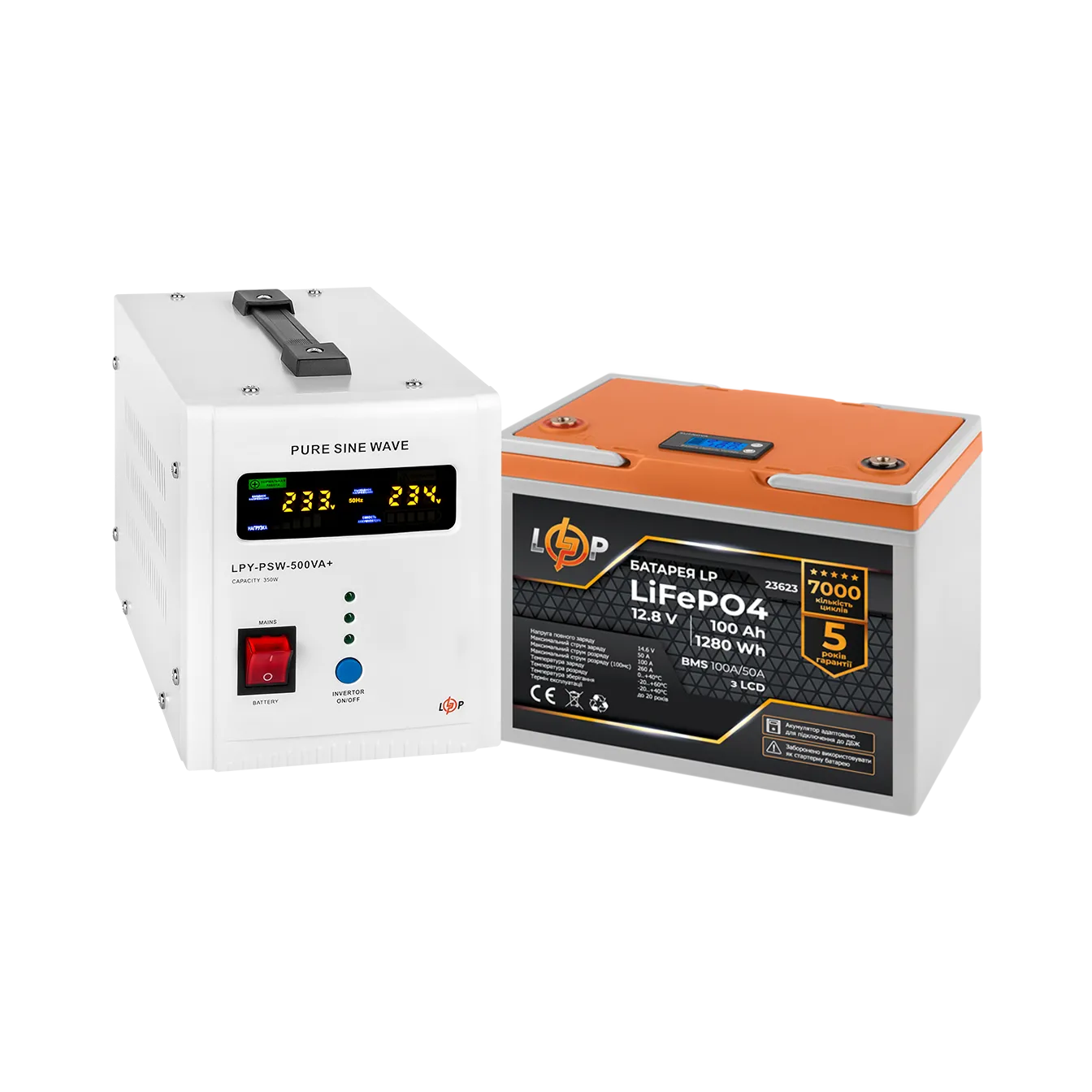 �������� ���������� �������� LP (LogicPower) ��� + ���� (LiFePO4) ������� (UPS �500+ ��� LiFePO4 1280Wh)