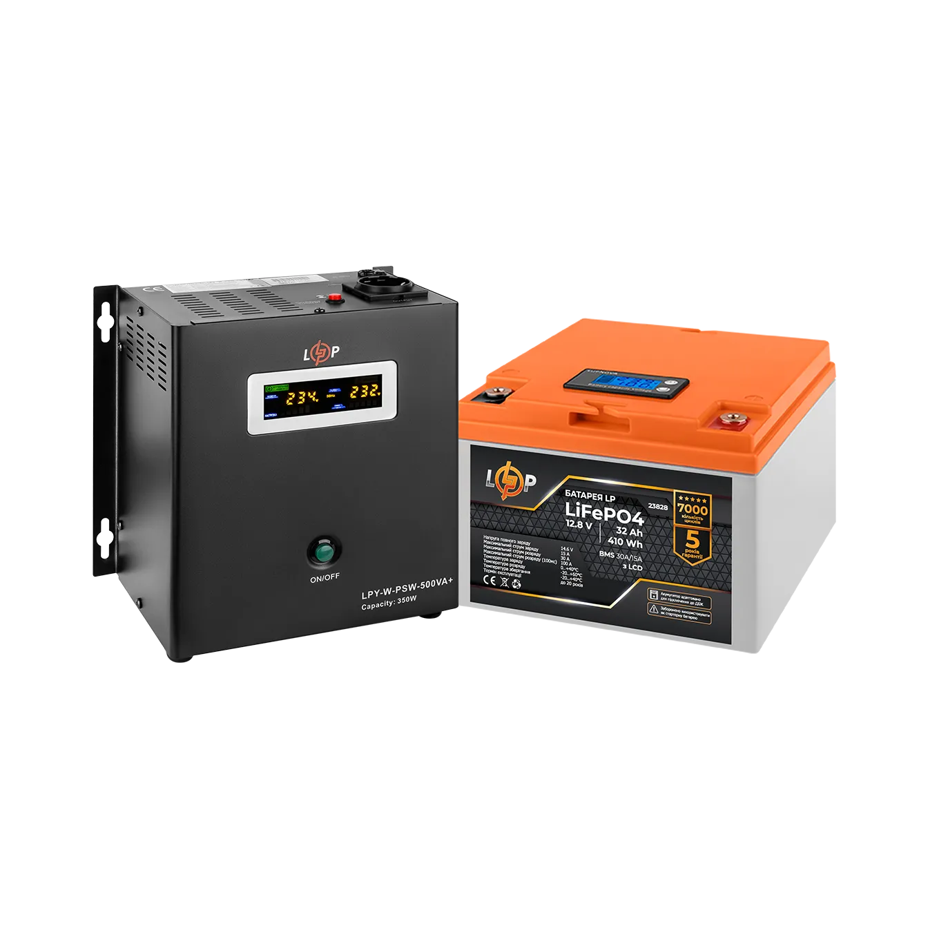 �������� ���������� �������� LP (LogicPower) ��� + ���� (LiFePO4) ������� (UPS W500+ ��� LiFePO4 410W)