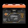 Акумулятор LP LiFePO4 12,8V - 64 Ah (820Wh) (BMS 80A/40А) пластик 2XT90 4USB стартер