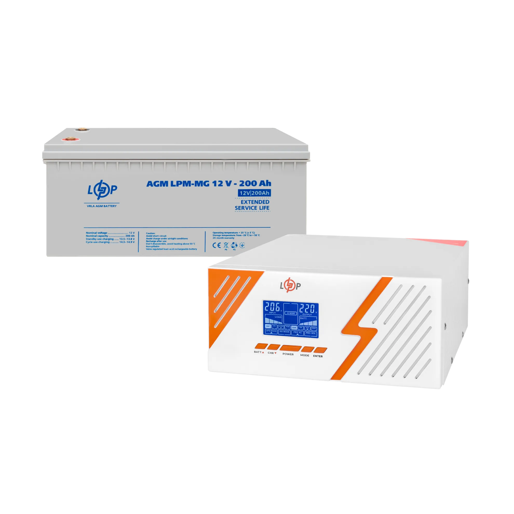 �������� ���������� �������� LP (LogicPower) ��� + ������������ ������� (UPS B1500 + ��� MG 2400Wh)