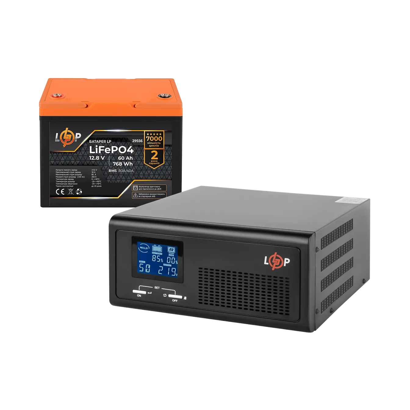 �������� ���������� �������� LogicPower B1000 + ���� (LiFePO4) ������� 768 Wh