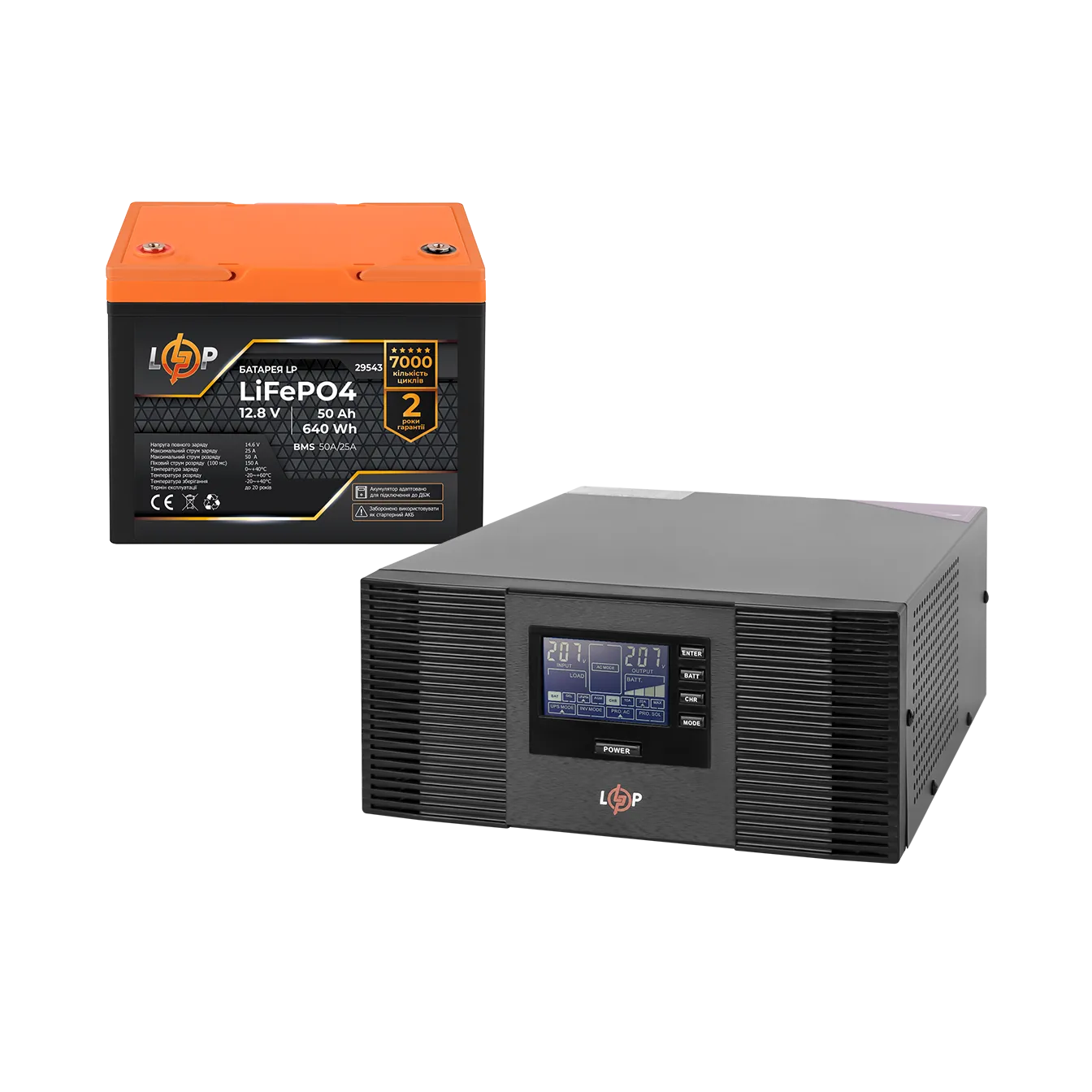 �������� ���������� �������� LogicPower B1500 + ���� (LiFePO4) ������� 640 Wh