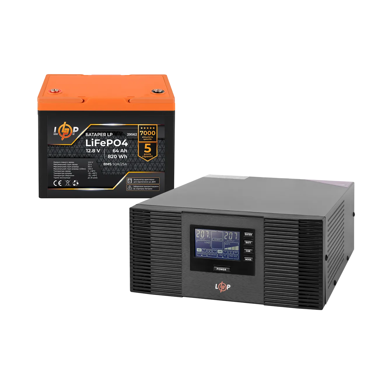 �������� ���������� �������� LogicPower B1500 + ���� (LiFePO4) ������� 819 Wh