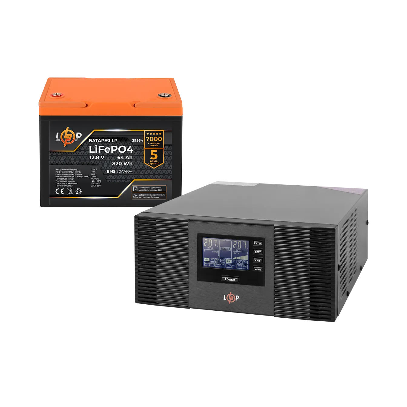 �������� ���������� �������� LogicPower B1500 + ���� (LiFePO4) ������� 819 Wh