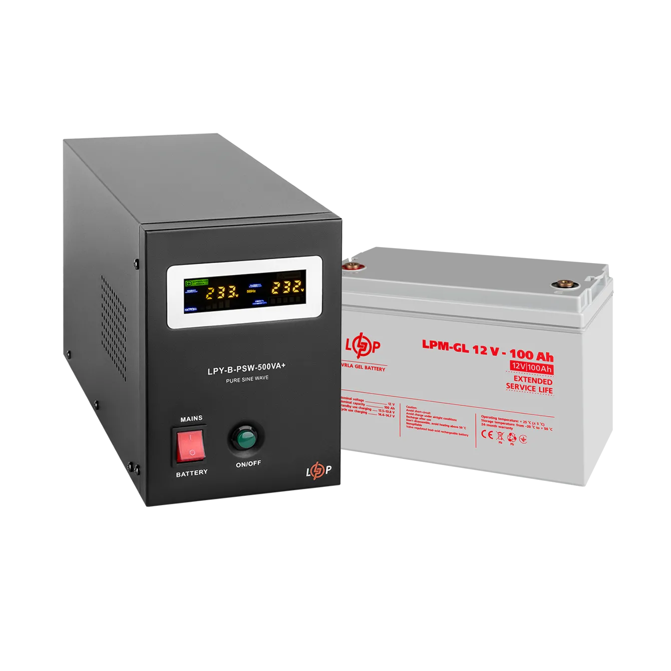 �������� ���������� �������� ��� + ������ ������� (UPS B500 + ��� GL 1200Wh)