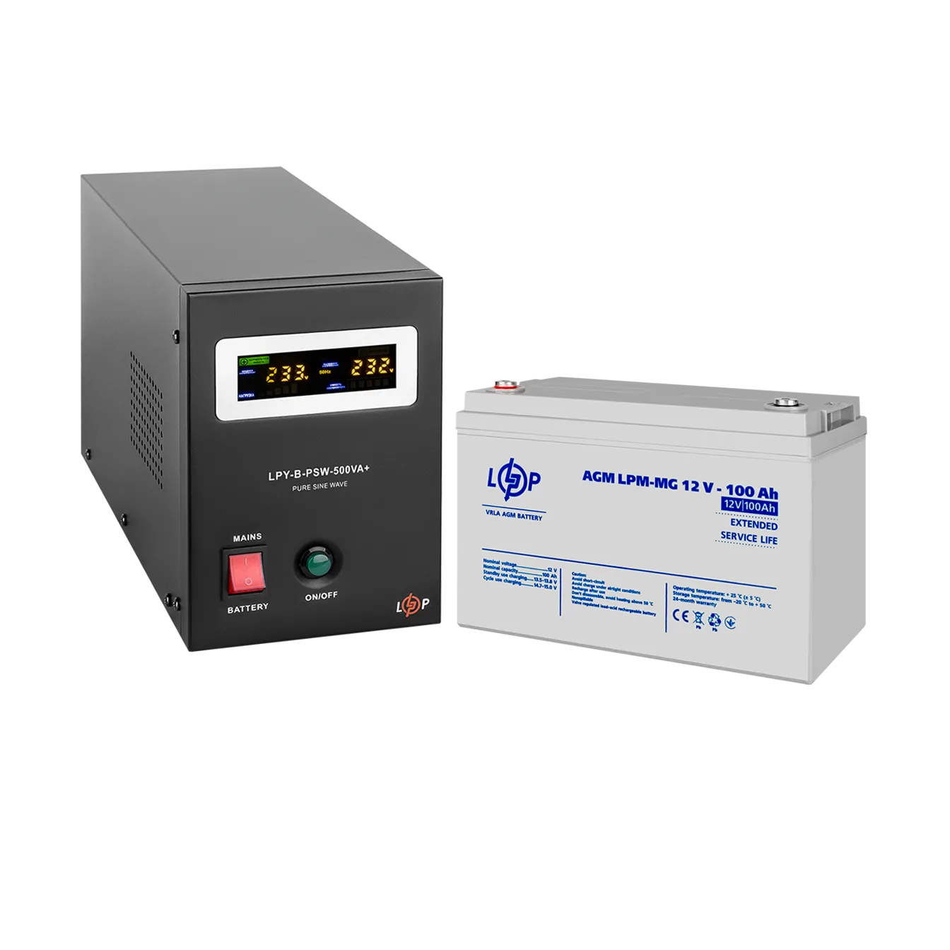 �������� ���������� �������� ��� + ������������ ������� (UPS B500 + ��� MG 1200Wh)