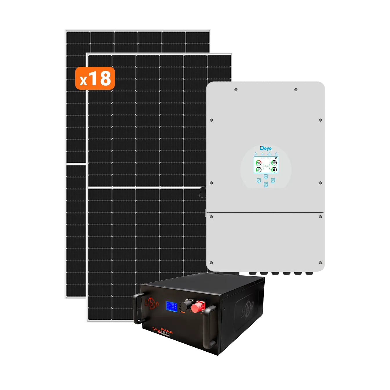 ������� �������������� (���) ������ Deye 10kW ��� 10kWh LiFePO4 195 Ah