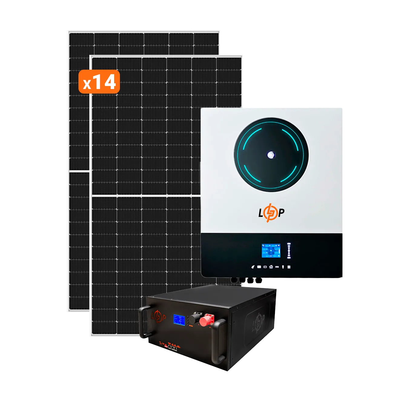 ������� �������������� (���) ������ 8kW ��� 10kWh LiFePO4 195 Ah