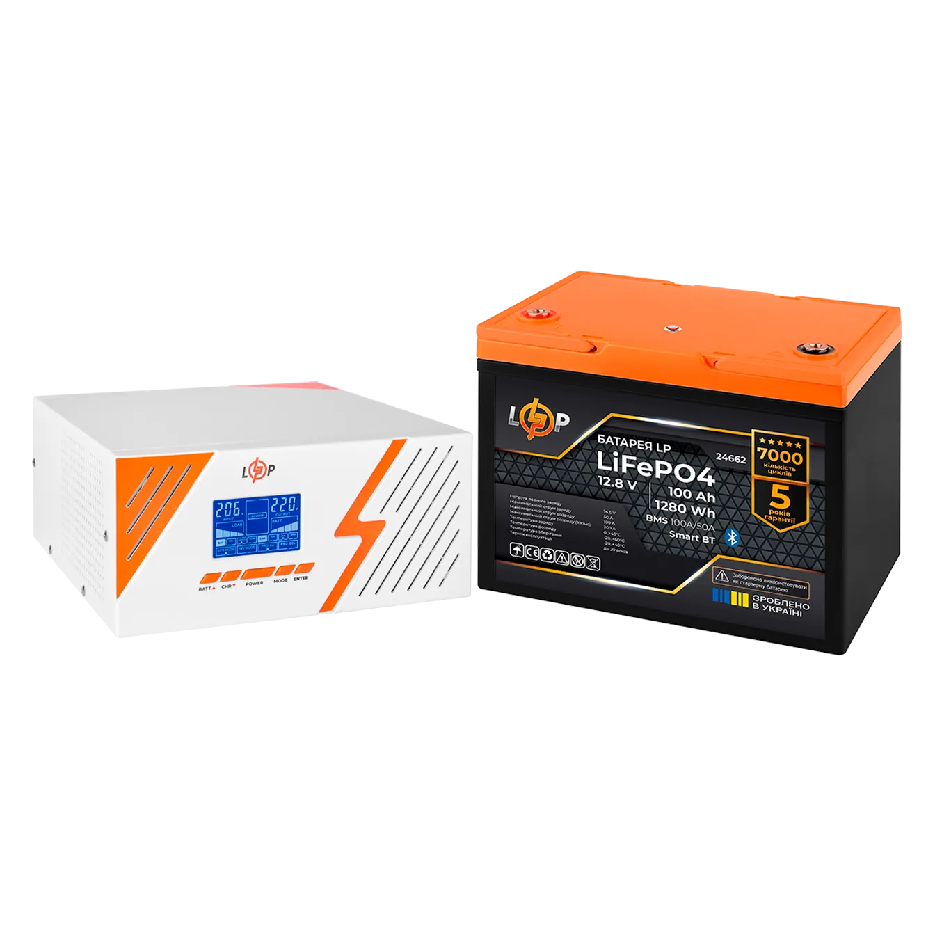 �������� ���������� �������� LogicPower B1500 White + ���� (LiFePO4) ������� 1280Wh