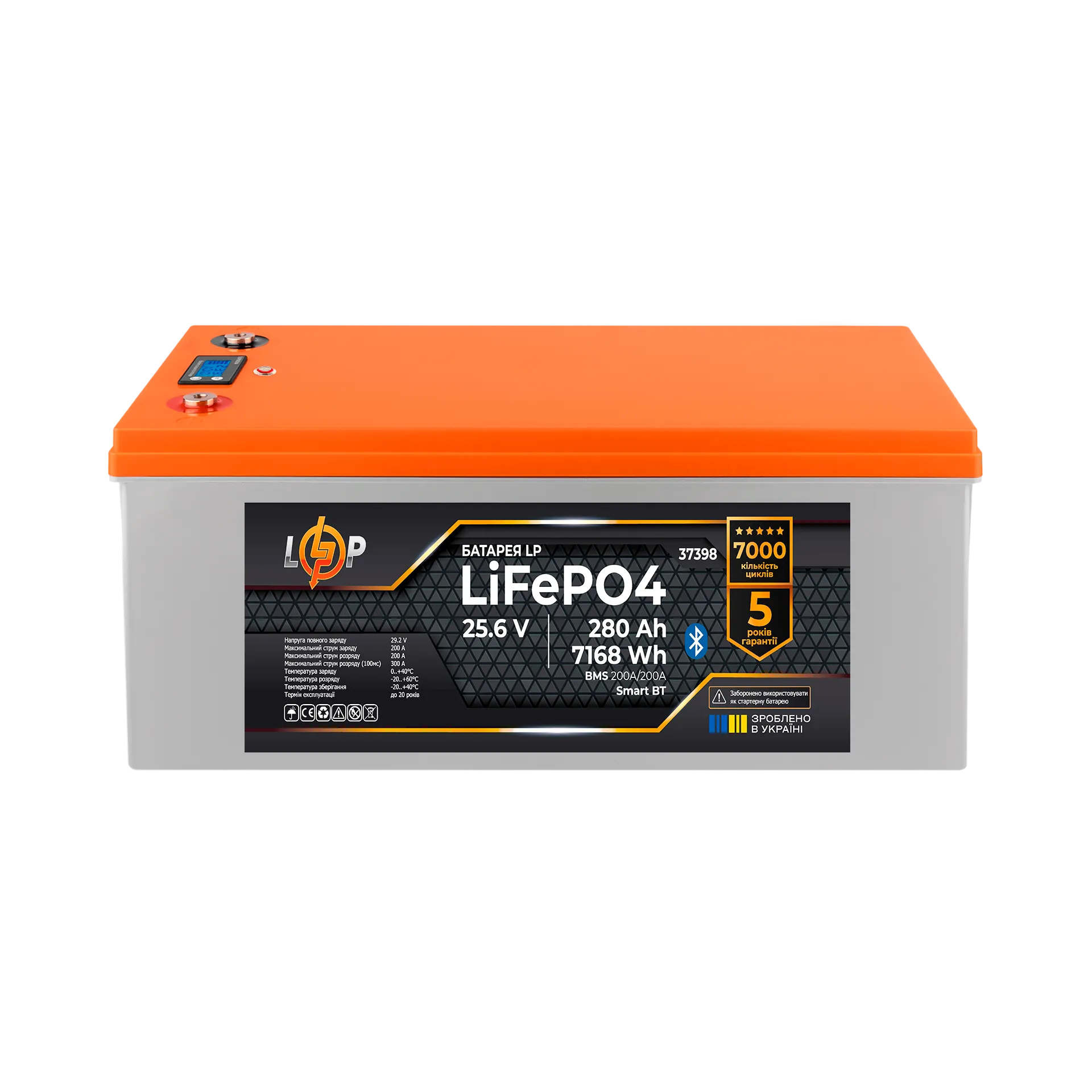 ���������� LP LiFePO4 25,6V - 280 Ah (7168Wh) (BMS 200A/200�) ������� Smart BT