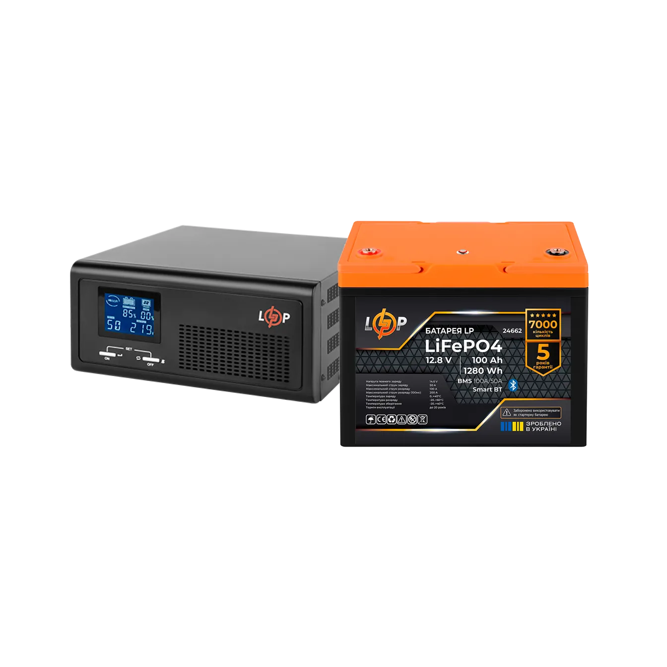 �������� ���������� �������� LP(LogicPower) ��� + ���� (LiFePO4) ������� (UPS �1000 + ��� LiFePO4 1280W)