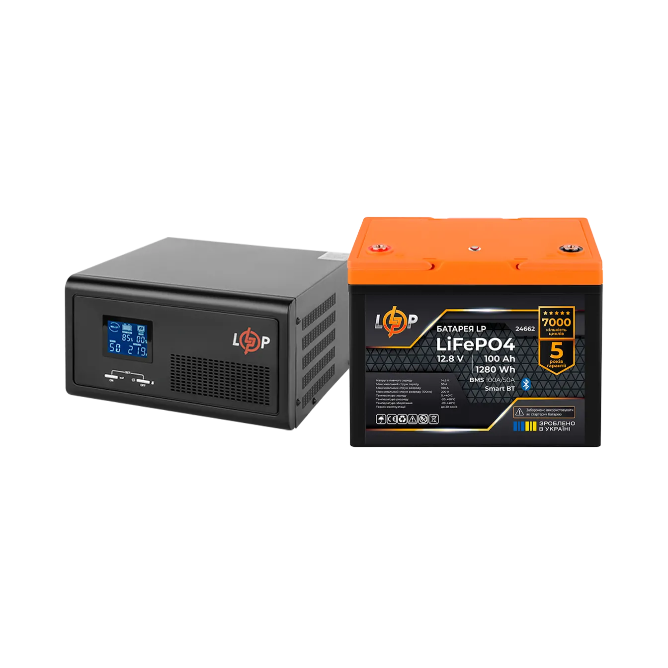 �������� ���������� �������� LP(LogicPower) ��� + ���� (LiFePO4) ������� (UPS �1500 + ��� LiFePO4 1280W)