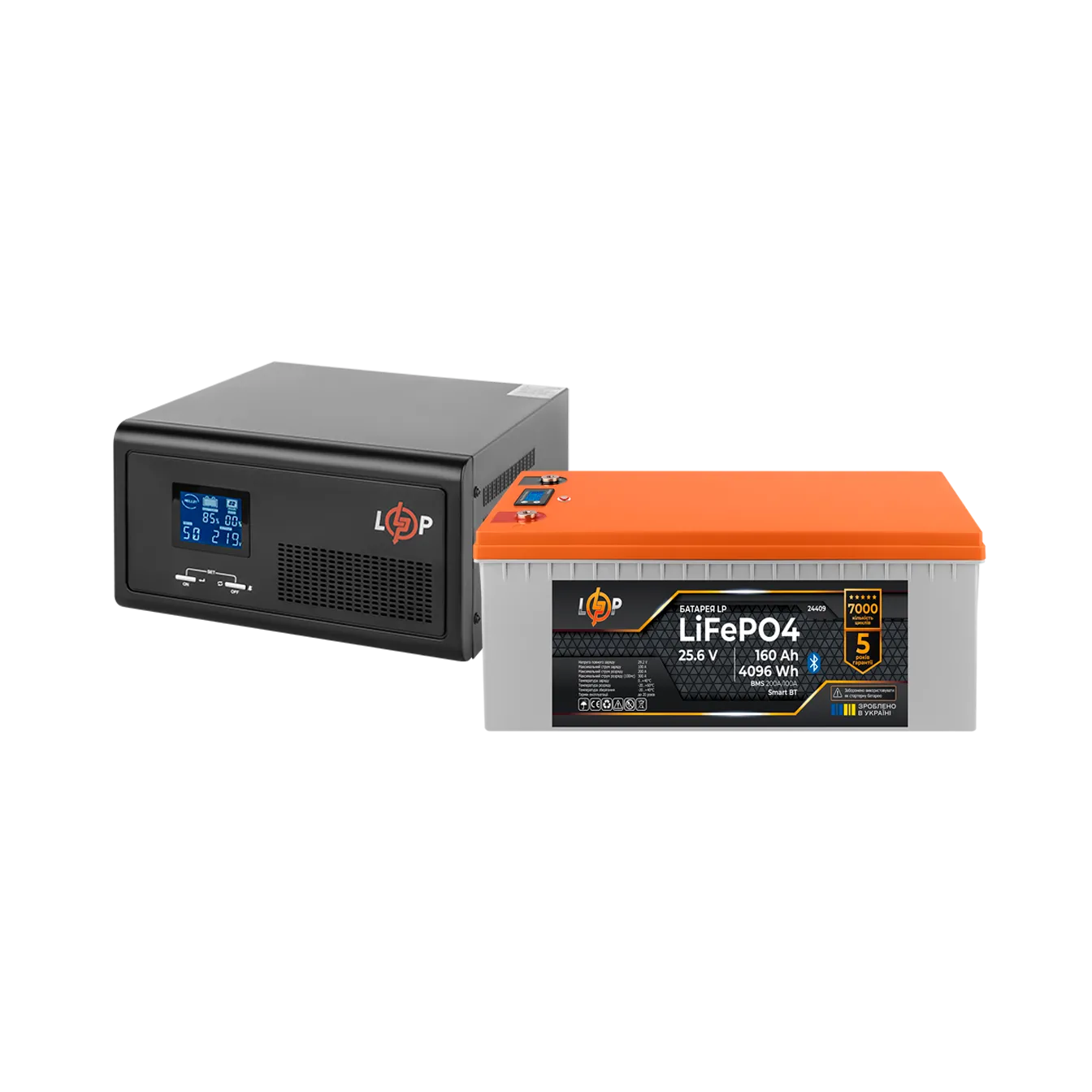 �������� ���������� �������� LP(LogicPower) ��� + ���� (LiFePO4) ������� (UPS �2300 + ��� LiFePO4 4096W)