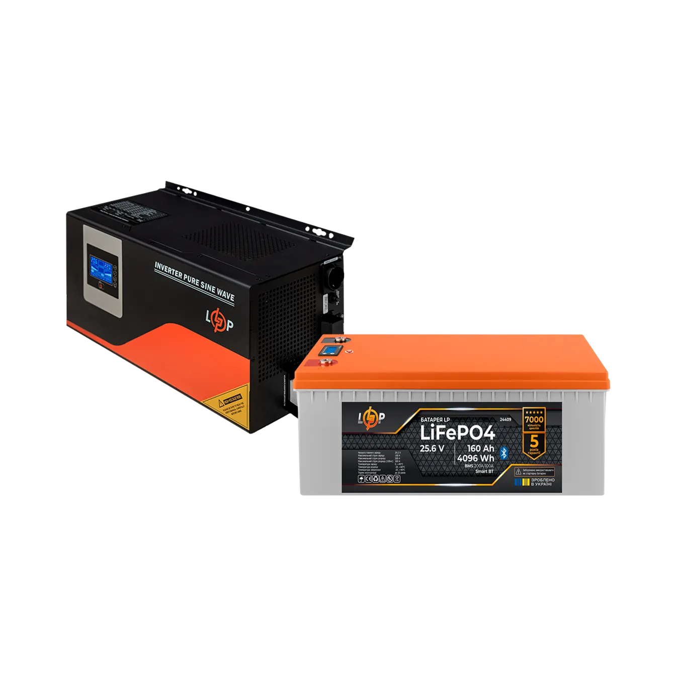 �������� ���������� �������� LP(LogicPower) ��� + ���� (LiFePO4) ������� (UPS W3000 + ��� LiFePO4 4096W)