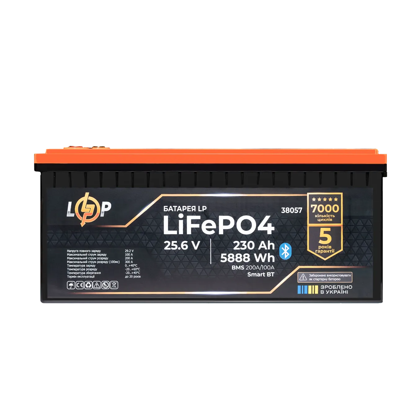 ���������� LP LiFePO4 25,6V - 230 Ah (5888Wh) (BMS 200A/100�) ������� Smart BT