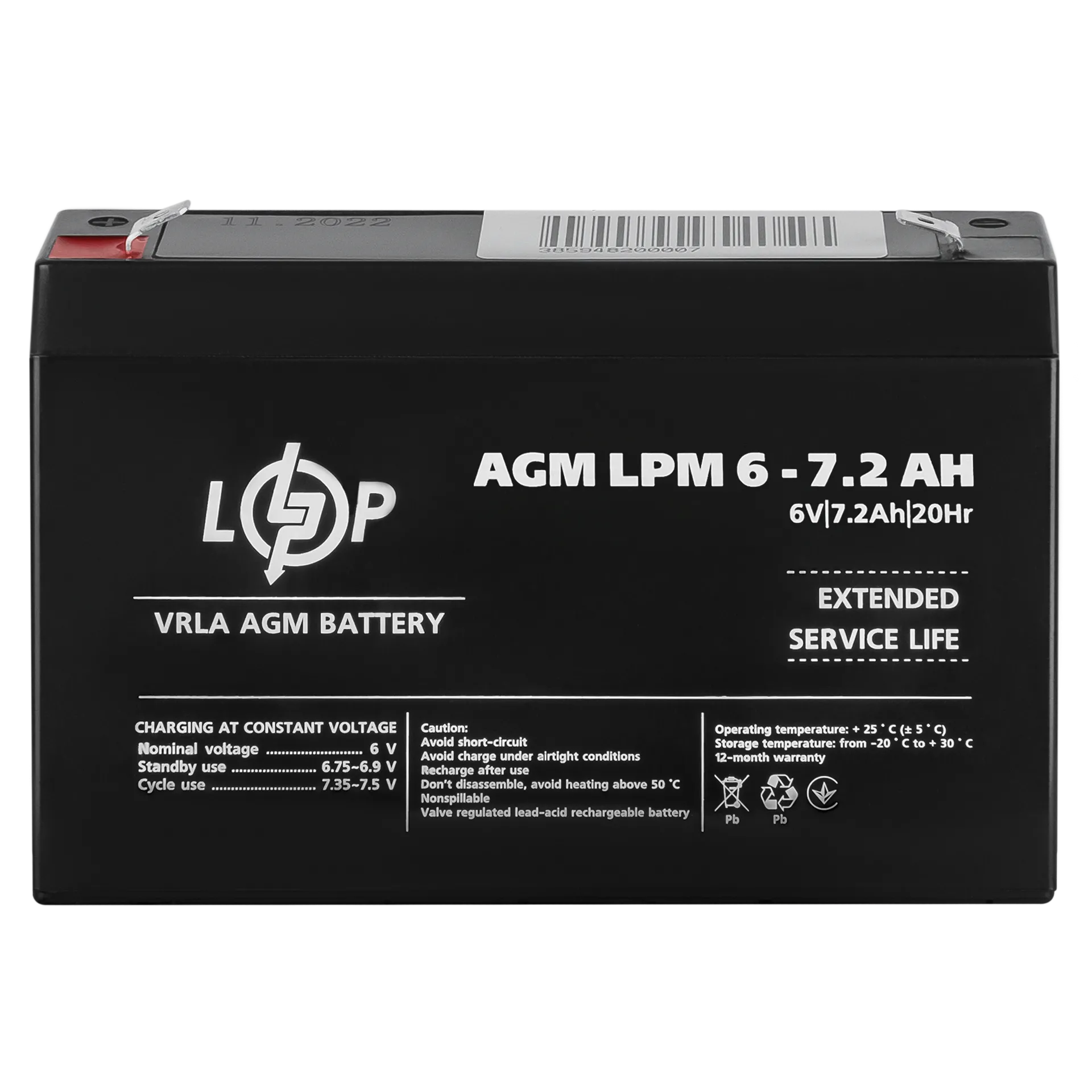 ���������� AGM LPM 6V - 7.2 Ah