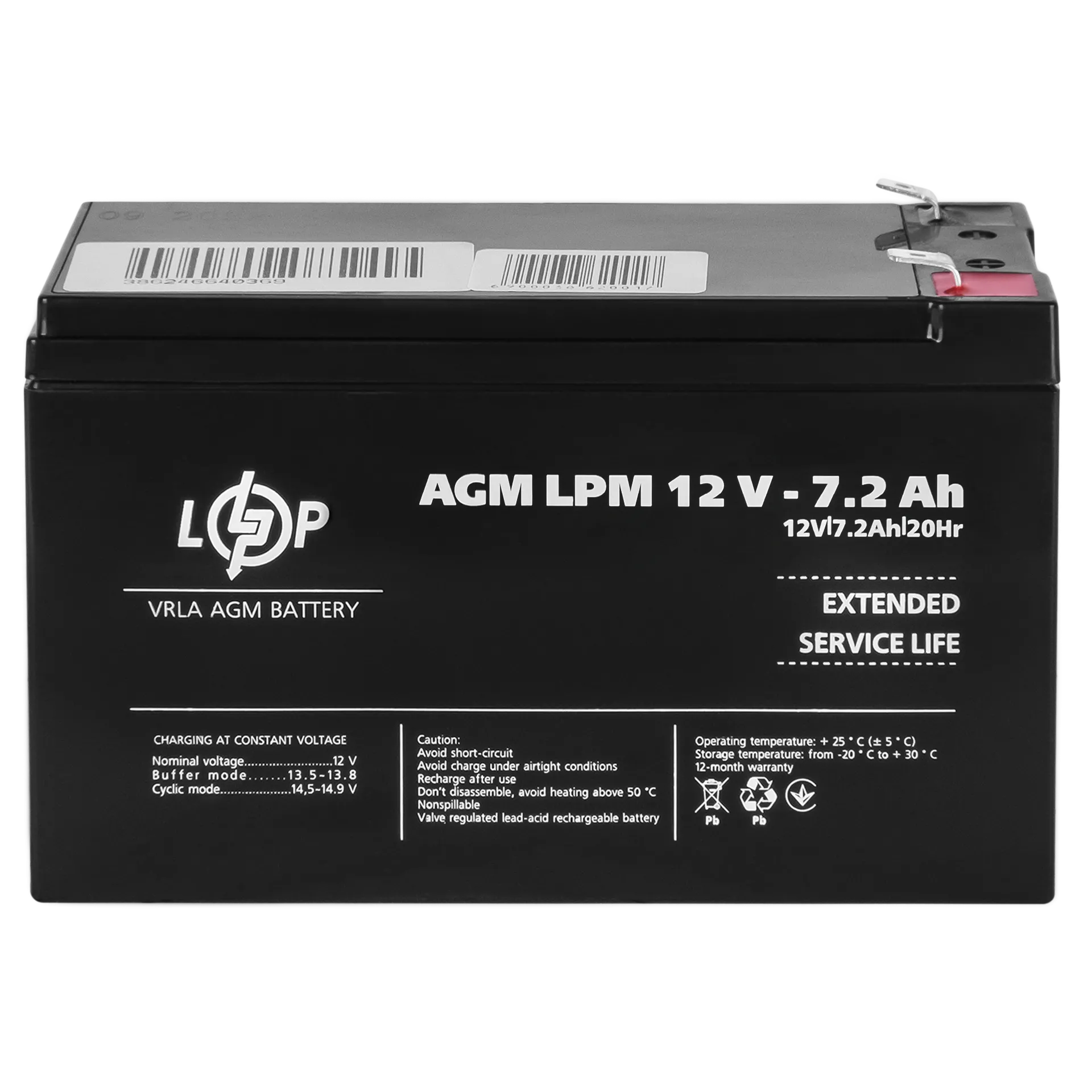 ���������� AGM LPM 12V - 7.2 Ah