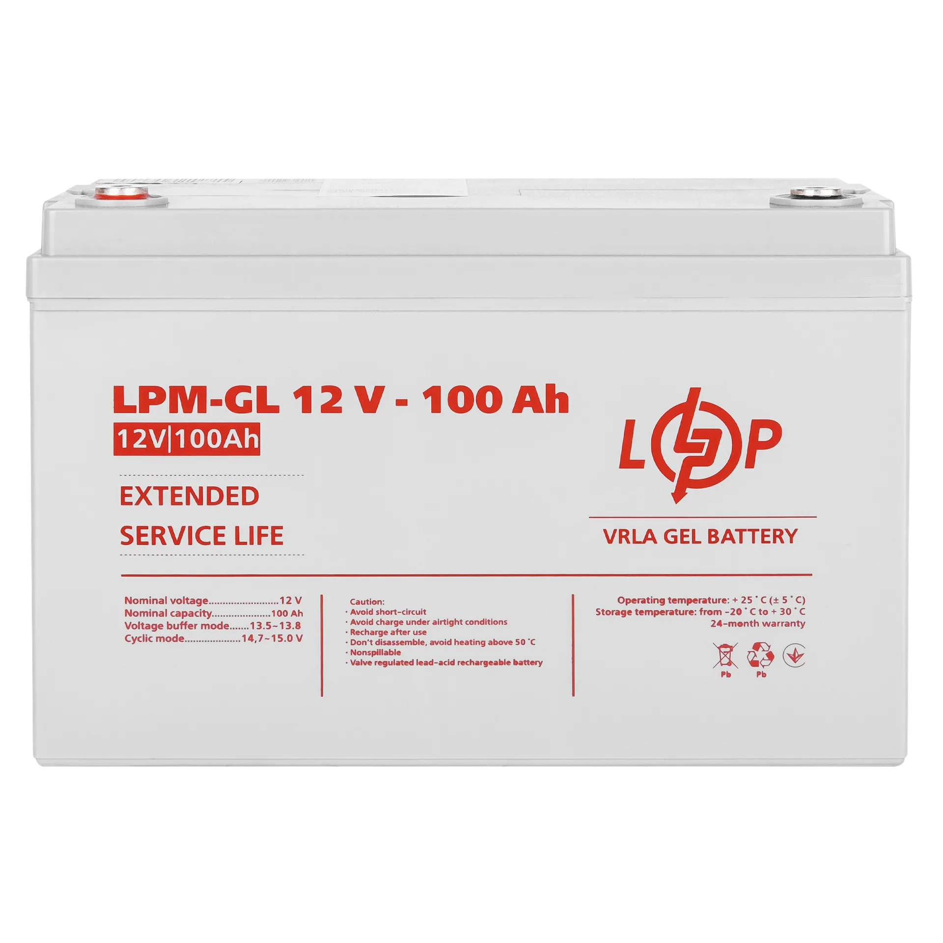 ���������� ������� LPM-GL 12V - 100 Ah