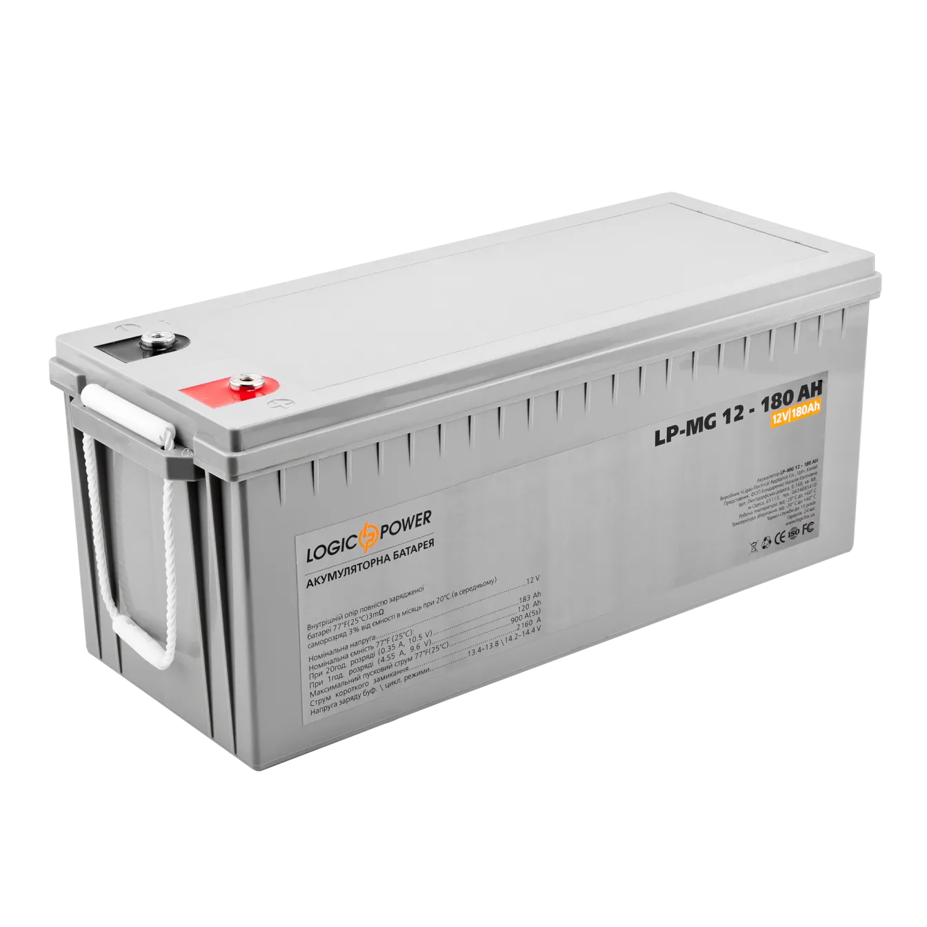 ���������� ������������� LP-MG 12V - 180 Ah Silver