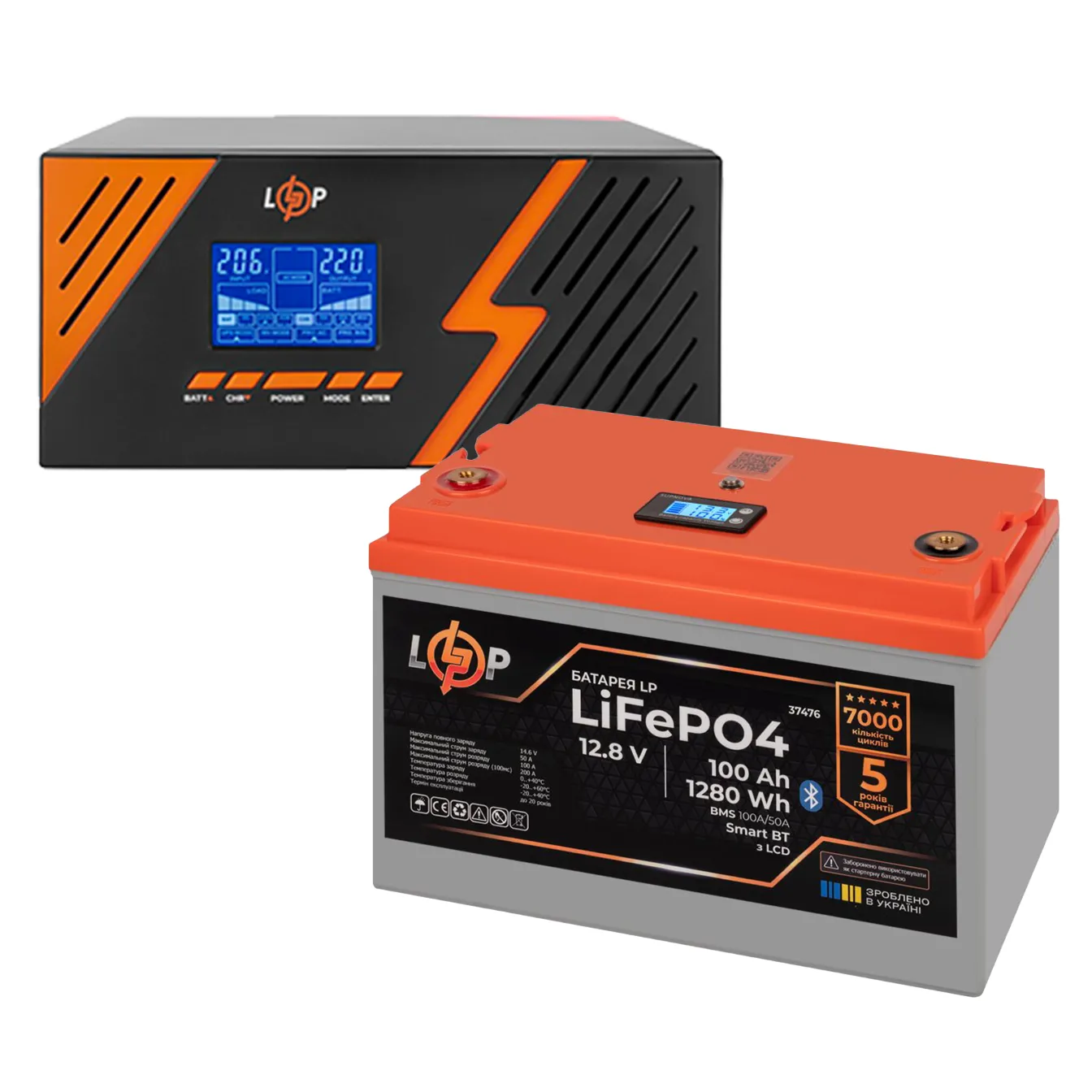 ��� LogicPower B1500 + ���� (LiFePO4) ������� 1280 ���� (22754+37476 100 Ah)
