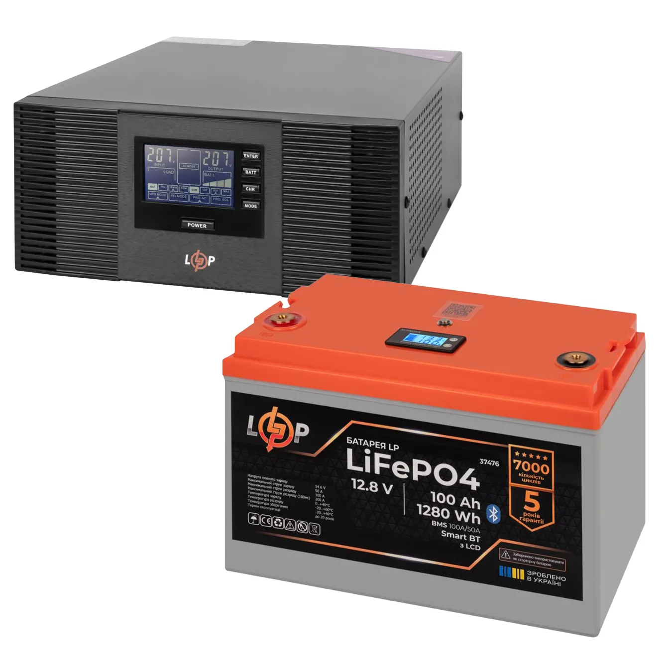 ��� LogicPower B1500 + ���� (LiFePO4) ������� 1280 ���� (3406+37476 100 Ah)