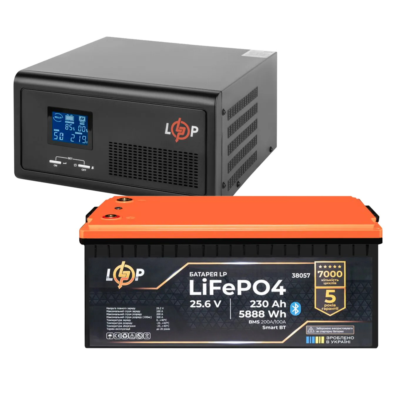 �������� ���������� �������� LogicPower 2300W + ���� (LiFePO4) ������� 5888Wh