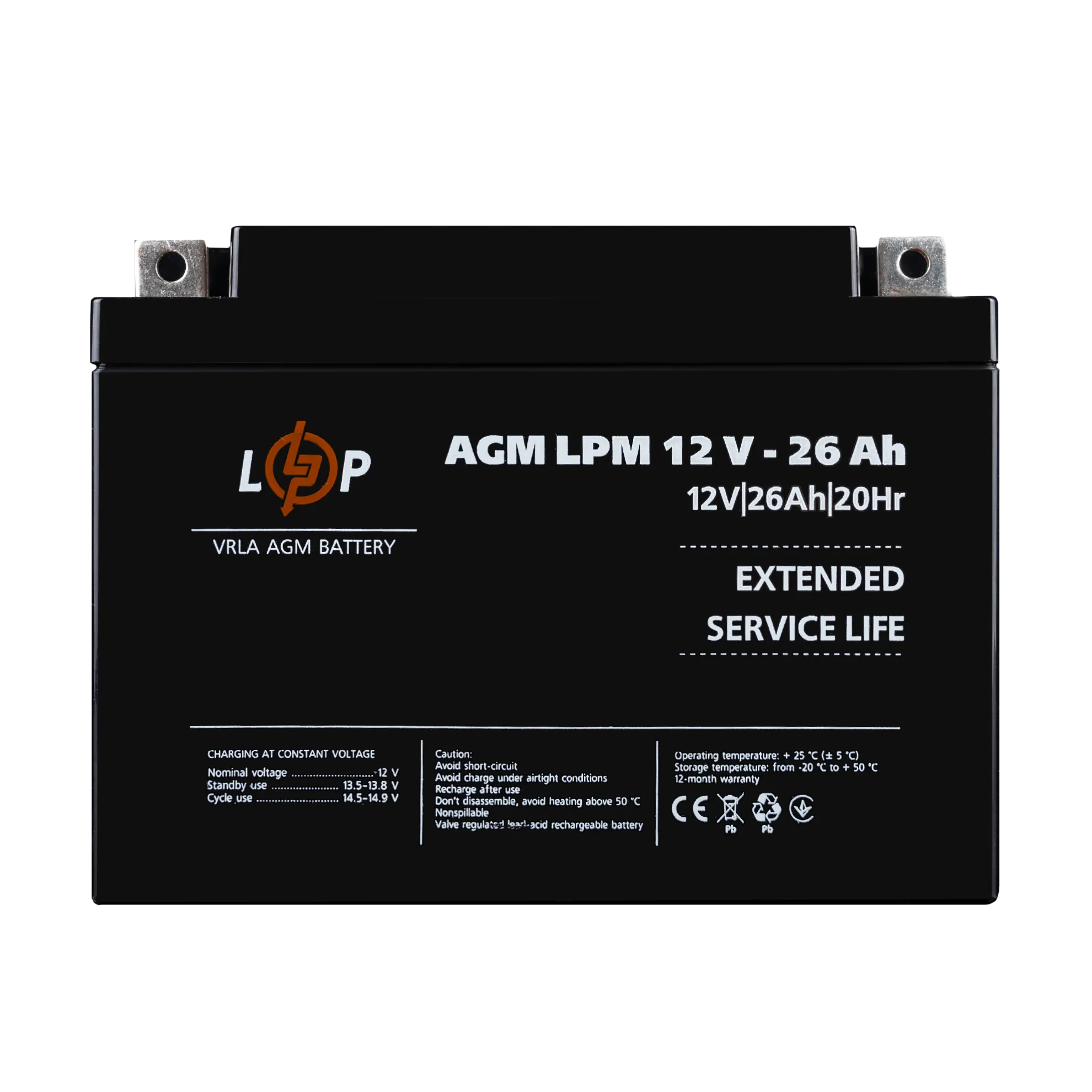 ��������� (4134) ���������� AGM LPM 12V - 26 Ah (07-2023)