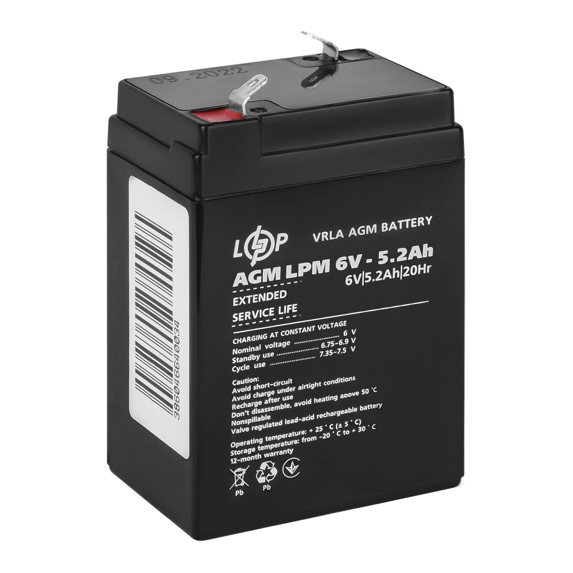 ���������� AGM LPM 6V - 5.2 Ah