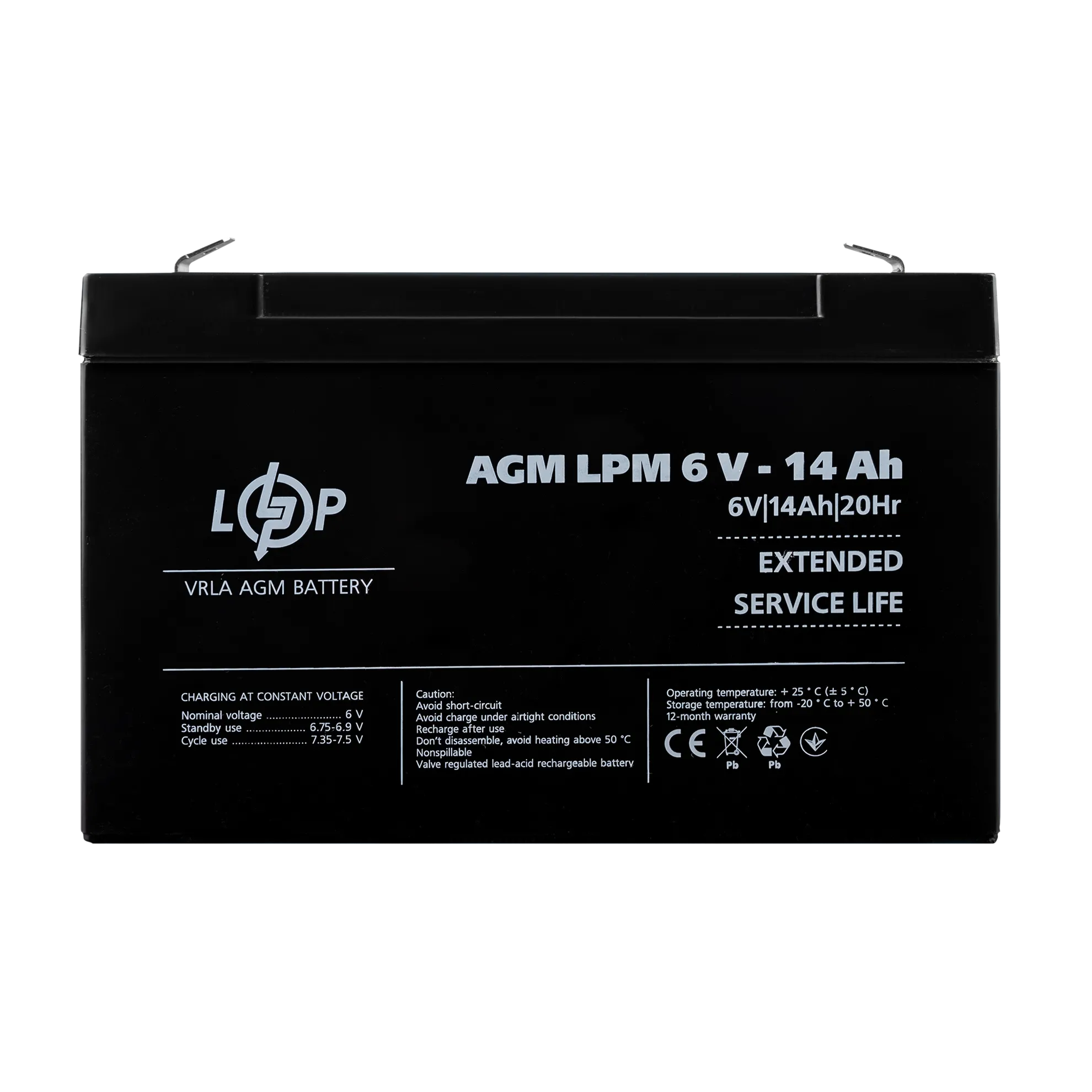 ��������� (4160) ���������� AGM LPM 6V - 14 Ah 09/23